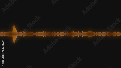 Abstract golden sound waves background. Audio Waveform Abstract music waves oscillation modern. Futuristic sound wave visualization. 