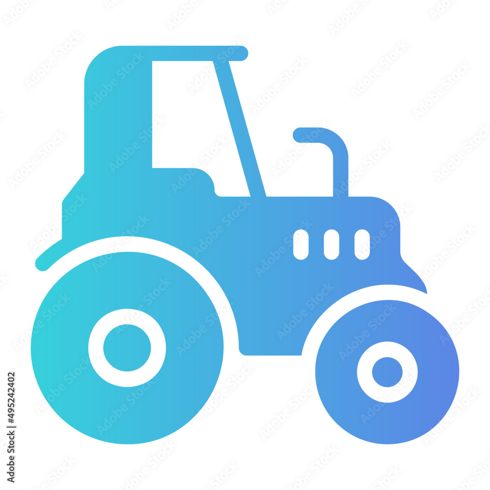 tractor gradient icon tractor gradient icon