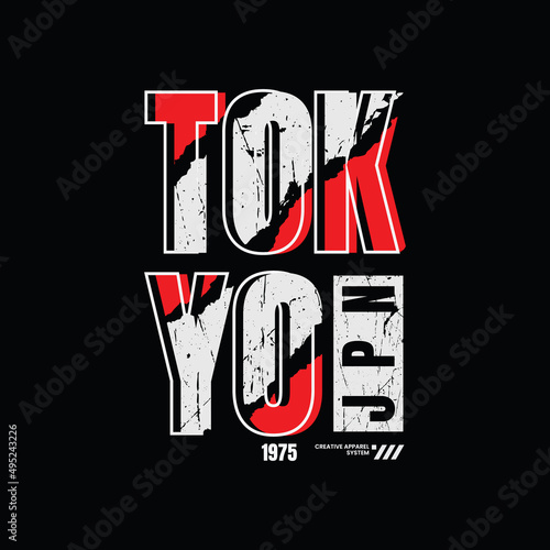 Tokyo t-shirt and apparel design