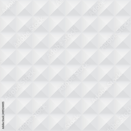 White decorative geometric texture - seamless abstract background. Stylish endless gradient design
