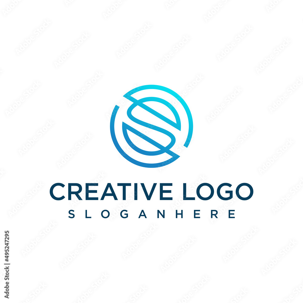 letter S logo design template vector graphics letter S logo design template vector graphics