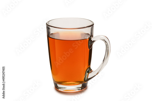 A cup of tea isolated on  white background.