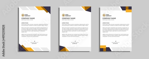 modern corporate letterhead template design