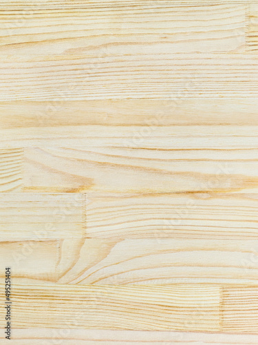 vertical wood background from blank solid wooden board made from natural pine planks photo