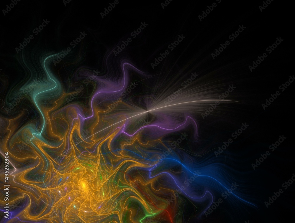 Fototapeta premium Imaginatory fractal abstract background Image