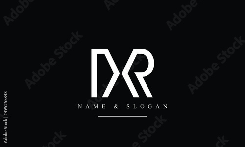 RX, XR, R, X abstract letters logo monogram