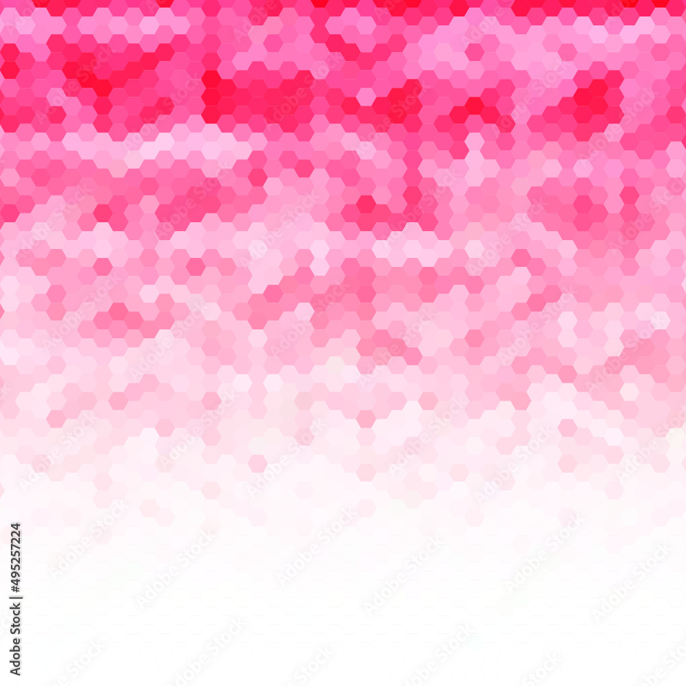 Polygonal Hex red Gradient for Background. Texture Background. Vector Illustration EPS10
