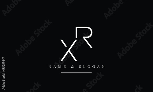 RX, XR, R, X abstract letters logo monogram