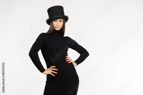 Portrait of a young woman i...
