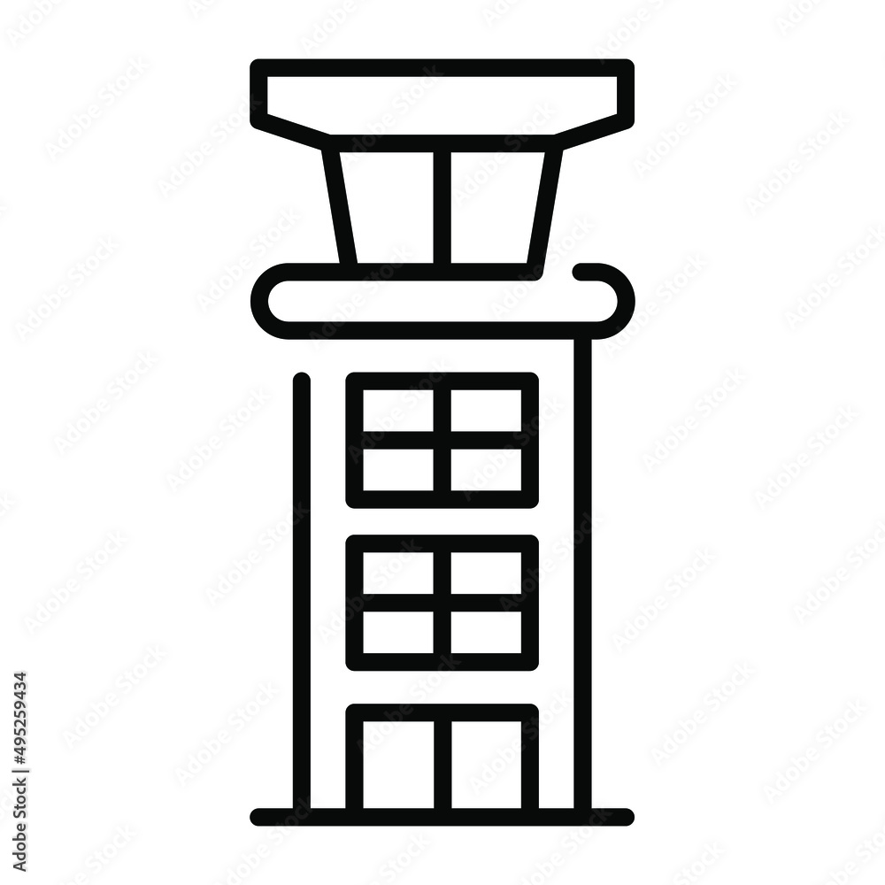 tower building vector illustration isolated on white background. Architecture business concept. tower building vector illustration isolated on white background. Architecture business concept.