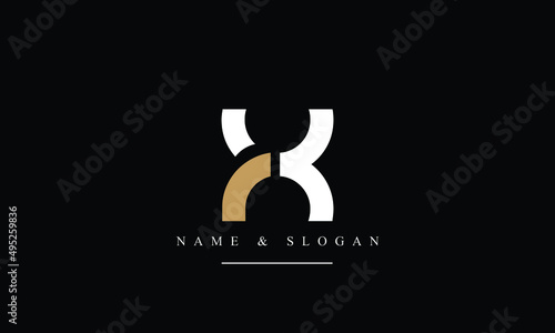 RX, XR, R, X abstract letters logo monogram