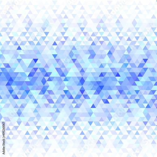 Blue abstract triangular background. polygonal style. v