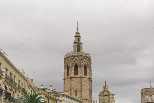 Tower of the cathedral of Valencia, known as El Miguelete, or Micalet, in the Levantine Gothic style