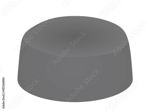 Grey  muslim hat. vector illustration