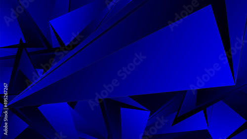 Blue Background. Dark blue abstract shining geometry background and vector layer elements for presentation design. Vector design for business, company, institution, party, seminar and talk