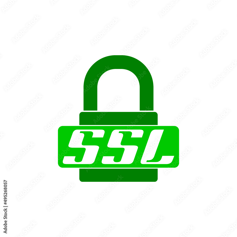 Secure SSL website icon. SSL icon isolated on white background Secure SSL website icon. SSL icon isolated on white background