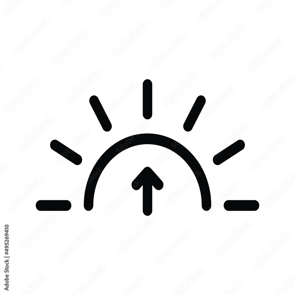 Sunrise icon vector Sunrise icon vector