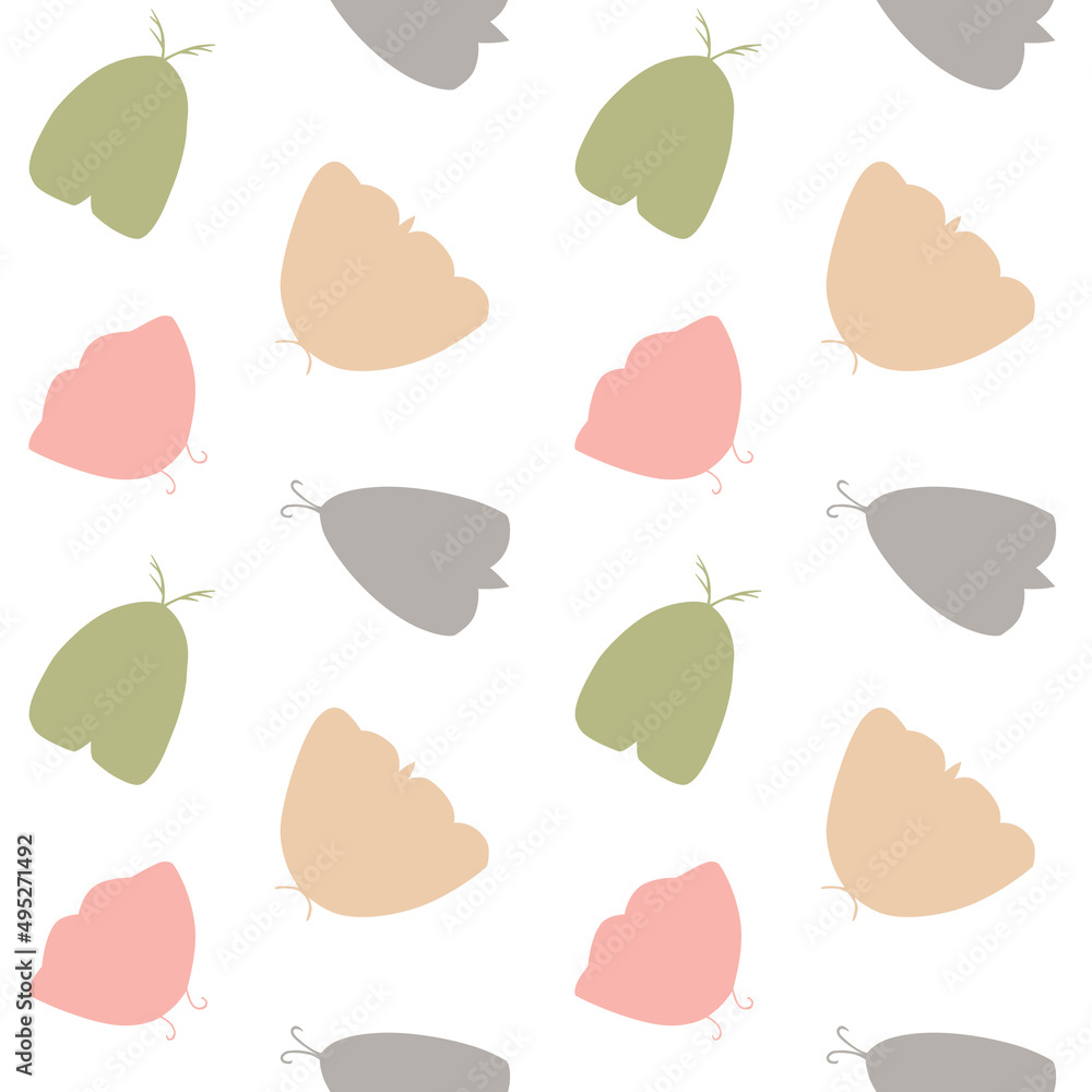 Figure seamless pattern with hand drawn butterflies and mothes. Creative for fabric, wrapping, textile, wallpaper. Figure seamless pattern with hand drawn butterflies and mothes. Creative for fabric, wrapping, textile, wallpaper.