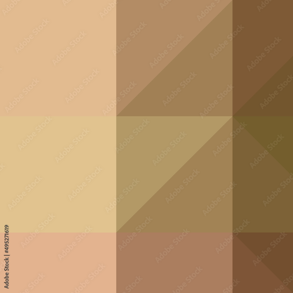 Fototapeta premium Abstract color Low-Polygones Generative Art background illustration