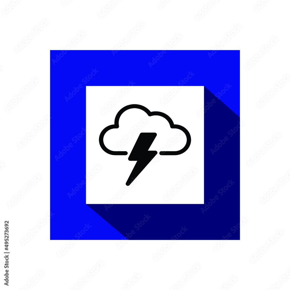 Lightning icon vector Lightning icon vector