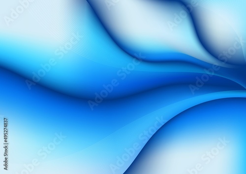 Abstract gradient blue mesh design decorative of wavy background.