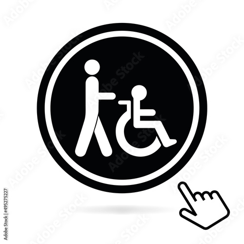 Logo personne à mobilité réduite.