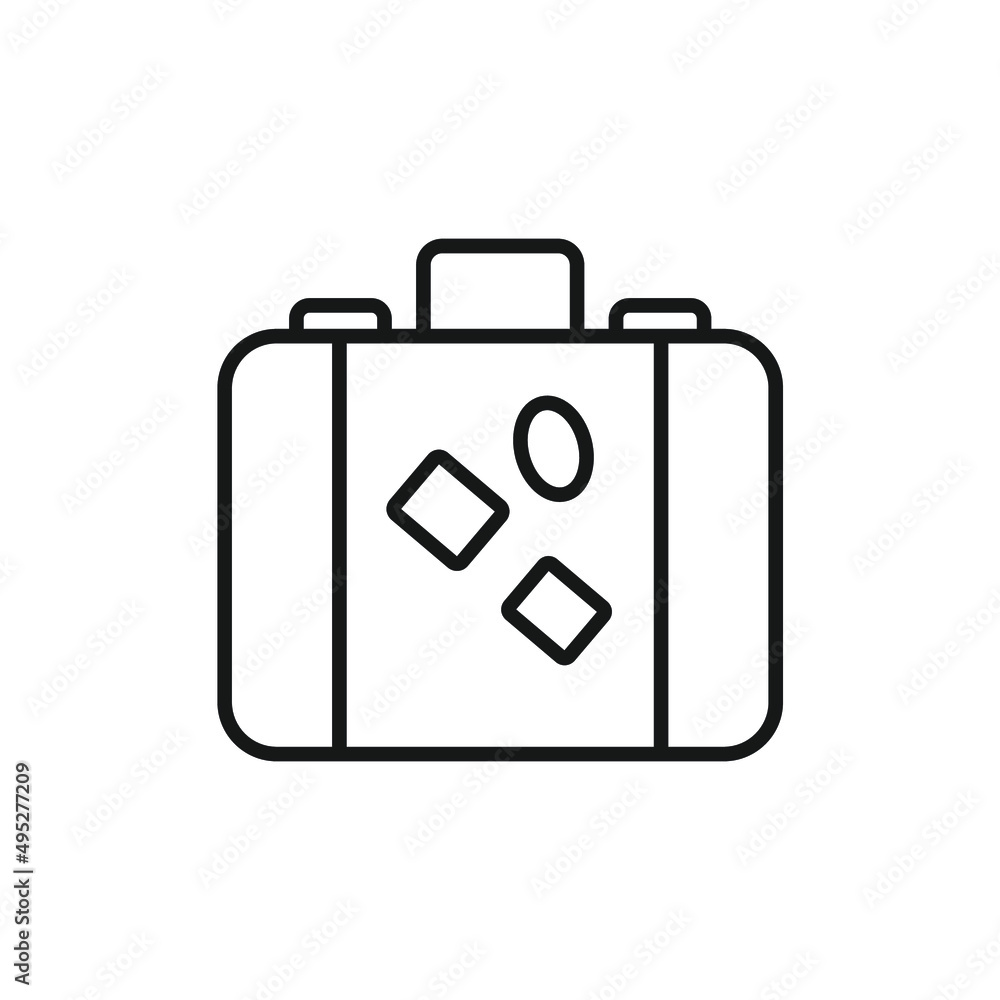 luggage icons symbol vector elements for infographic web luggage icons symbol vector elements for infographic web