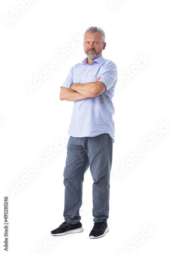 Mature man in casual clothes