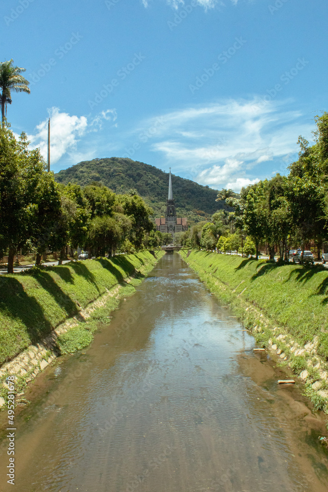 Natural landscape in the city of Petrópolis, State of Rio de Janeiro, Brazil