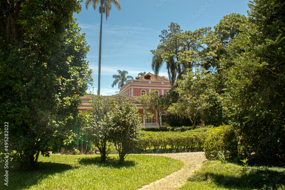 Fototapeta premium Building in the city of Petrópolis, State of Rio de Janeiro, Brazil