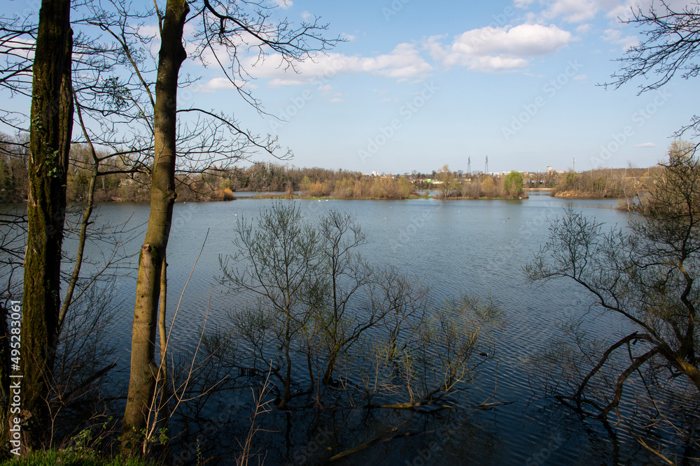 Lac , hiver, espace naturel protégé, Viry Châtillon, 91 ,Essonne, Lac , hiver, espace naturel protégé, Viry Châtillon, 91 ,Essonne,