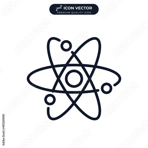 physics icon symbol template for graphic and web design collection logo vector illustration