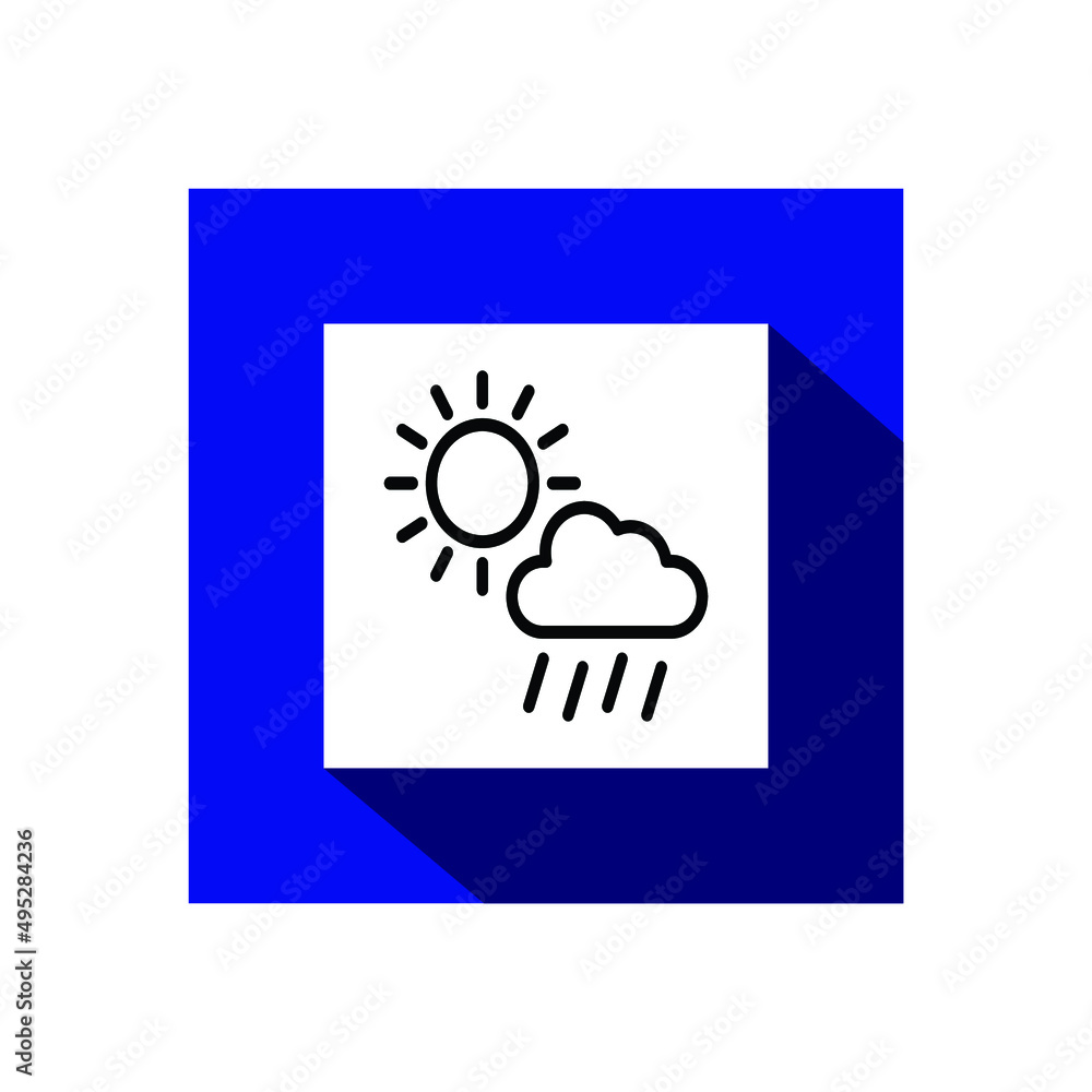 Rain shower icon