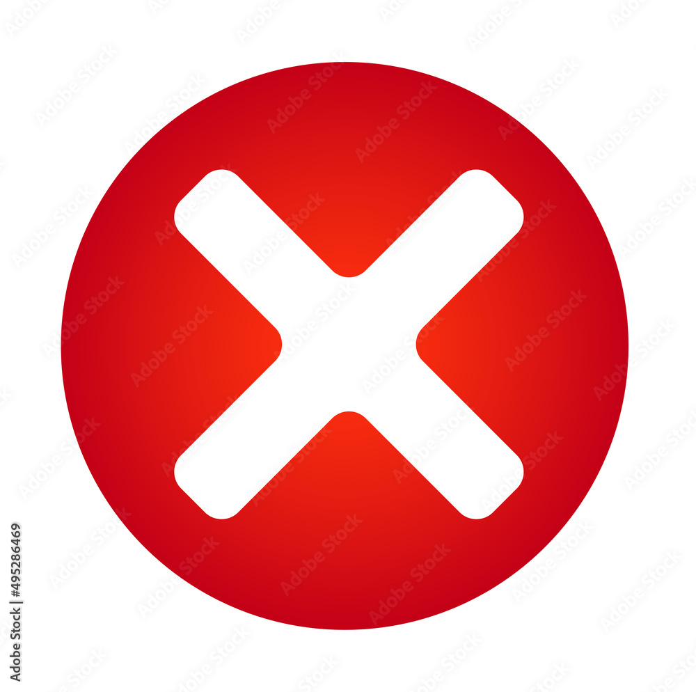 Obraz premium red cross icon