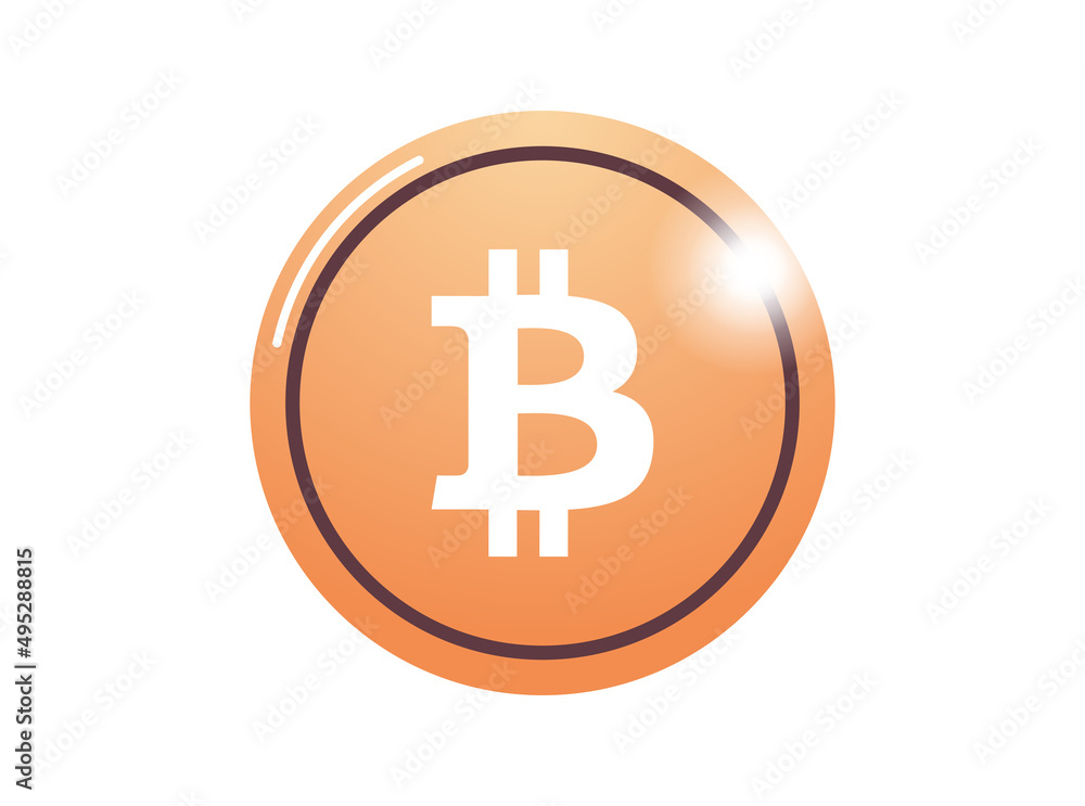 Obraz premium Cryptocurrency and coin flat vector illustration. 
