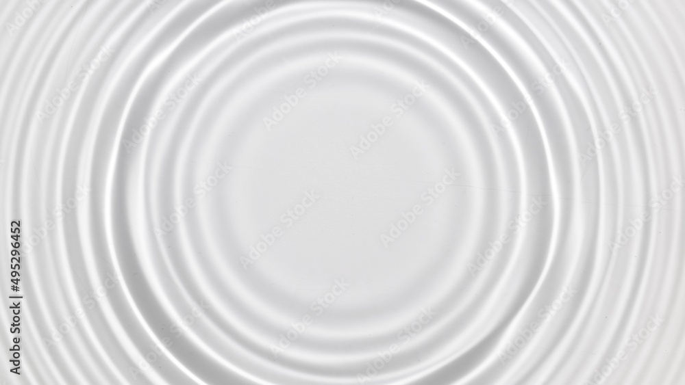 Top view shot of circles on water surface on white background | Cosmetic product background, micellar water commercial Top view shot of circles on water surface on white background | Cosmetic product background, micellar water commercial