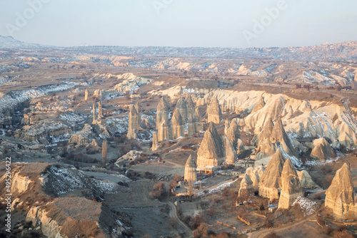 Cappadocia Turkey love valley at sunrise