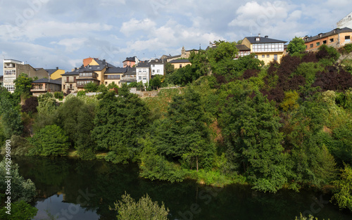Detail view of Ponferrada from the river 
