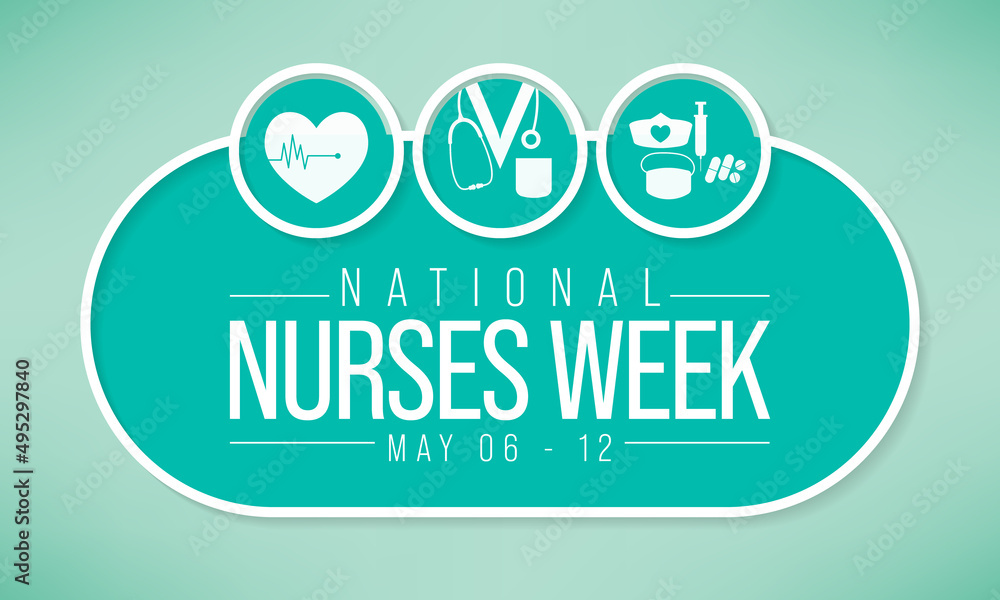 National Nurses Week is observed in United states form 6th to 12th May of each year, to mark the contributions that nurses make to society. Vector illustration National Nurses Week is observed in United states form 6th to 12th May of each year, to mark the contributions that nurses make to society. Vector illustration