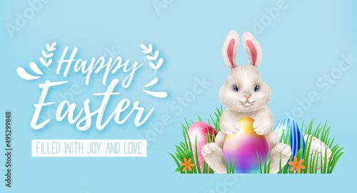 easter bunny vector realism