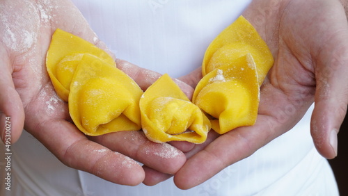 Homemade Tortelli Pasta