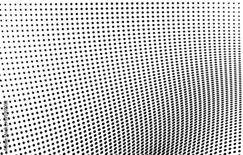 Abstract halftone wave dotted background