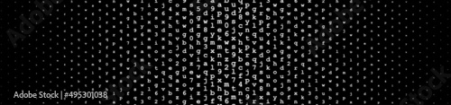 Black and white abstract halftone texture