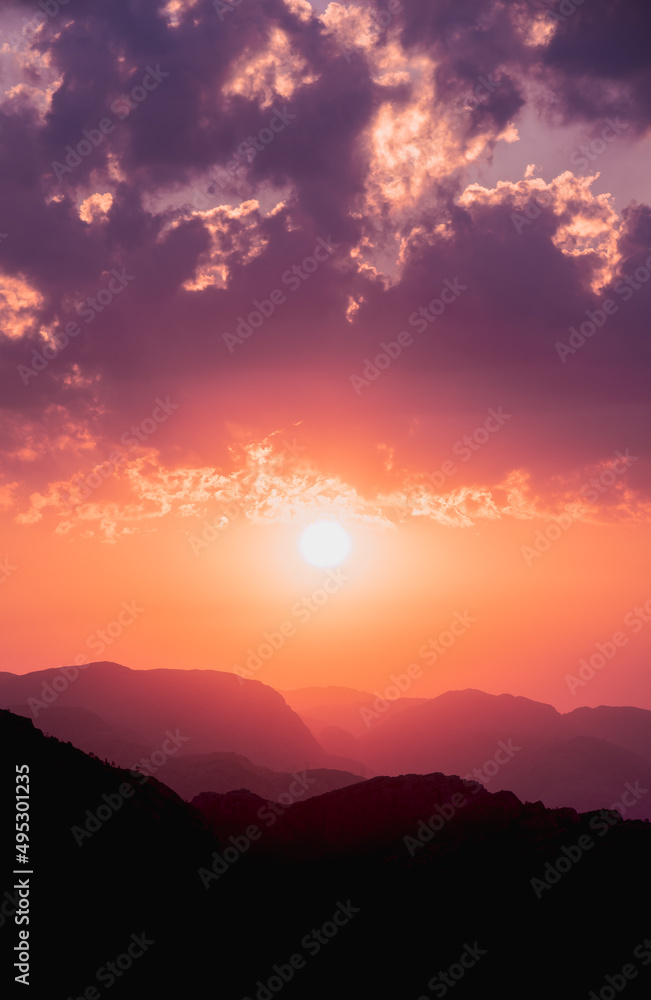 Obraz premium Norway-Sunset