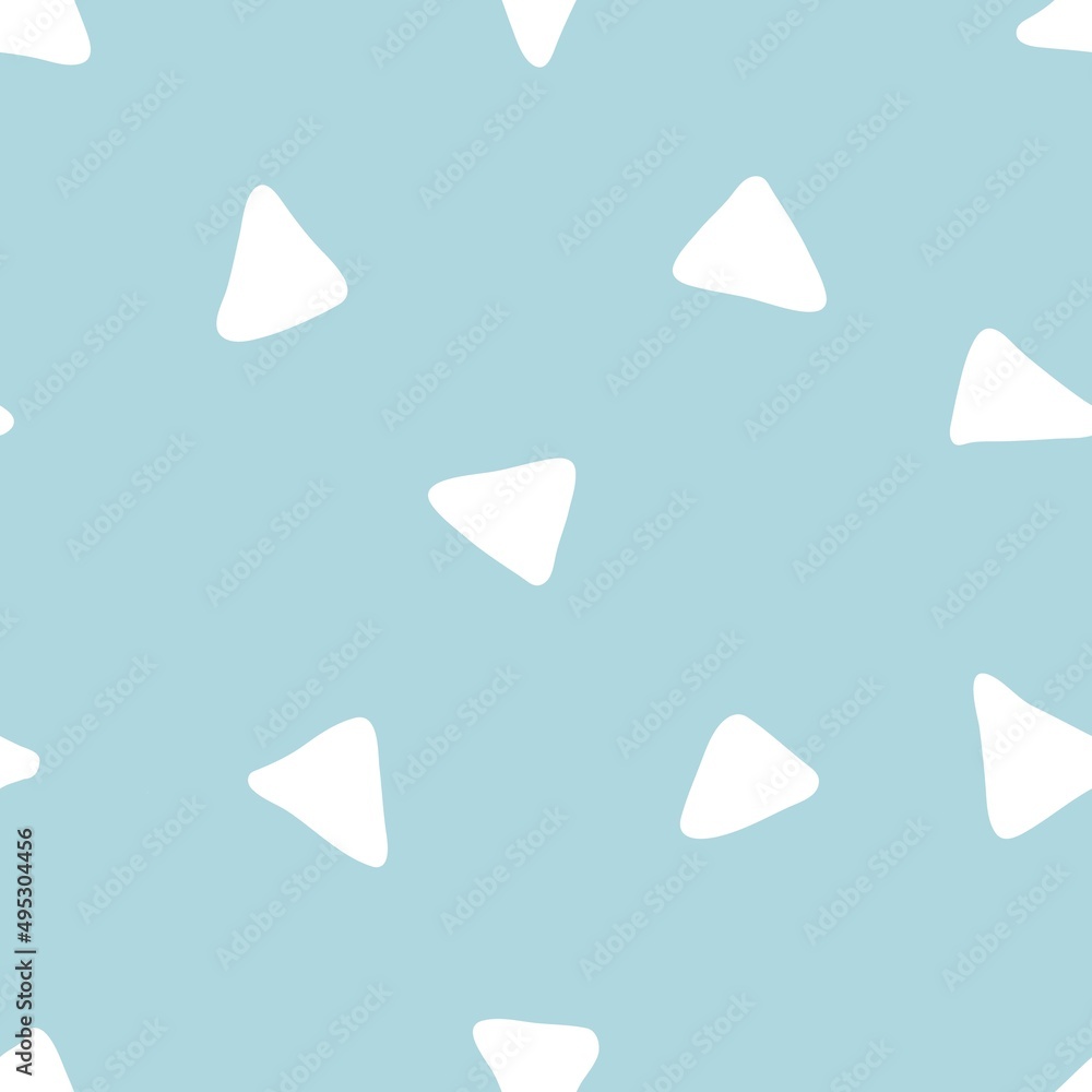 Hand drawn seamless pattern with abstract shapes. Childish style vector background. Fresh modern geo print Hand drawn seamless pattern with abstract shapes. Childish style vector background. Fresh modern geo print