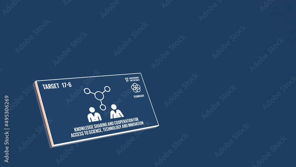 17 Global Goals SDGs Media Card Target 17-6 Partnerships For The Goals 17 Global Goals SDGs Media Card Target 17-6 Partnerships For The Goals