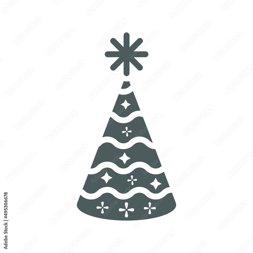 Cap, Christmas, celebration, party icon. Gray vector sketch. Cap, Christmas, celebration, party icon. Gray vector sketch.