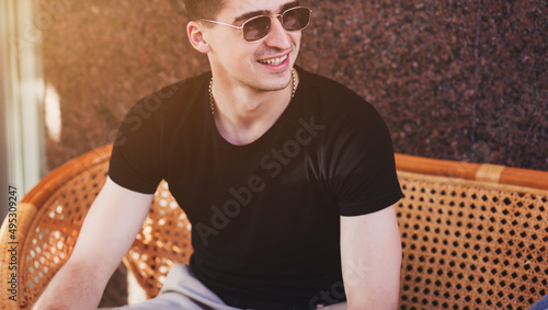 handsome smiling guy photo