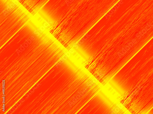 Abstract, Diagonal Yellow against Orange digital art