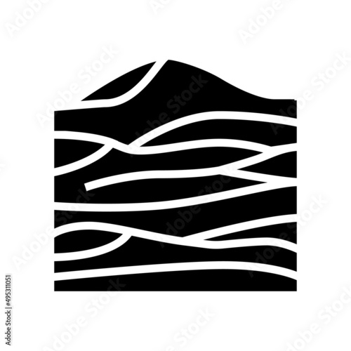 desert egypt glyph icon vector. desert egypt sign. isolated contour symbol black illustration